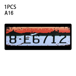 1Pcs RC Custom License Plate Metal Frame Strength Waterproof for 1:10 Tamiya CC01 Axial Scx10 Traxxas Trx-4 Trx4 Crawler Car