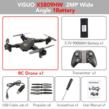 Eachine VISUO XS809HW WIFI FPV With Wide Angle HD Camera Drone High Hold Mode Foldable RTF RC Quadcopter Helicopter Toys Mode2