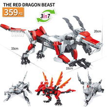 Animal transform Dragon Chinese zodiac signs assembled building block bricks Compatible Legoed kids kits toys Children gift