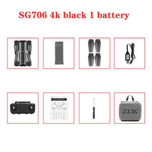 SG706 drone 4K WiFi 1080p dual camera quadcopter optical flow stability height RC helicopter RC toy drone with camera