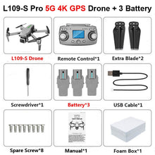 L109 L109-Pro GPS Profissional Drone with HD 4K ESC Camera 5G WiFi FPV Optical Flow Brushless Motor RC Quadcopter Helicopter Toy