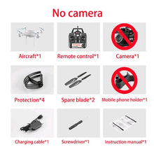 RC Helicopter Foldable Drone WIFI FPV With ESC Camera 4K HD 1080P RC Drone Four-Axis Aerial Remote Control Quadcopter Aircraft