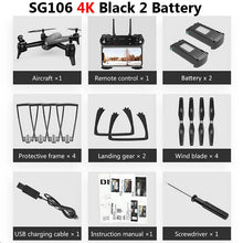 SG106 WiFi FPV RC Drone with Dual Camera 720P 1080P 4K Aerial Video Wide Angle Optical Flow RC Quadcopter Helicopter Kid Toy E58