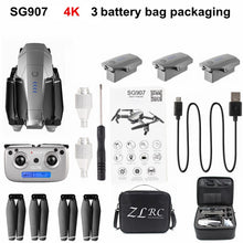 SSTI-VSG SG907 Pro GPS Drone with 4K HD Adjustment Camera Wide Angle 5G WIFI FPV RC Quadcopter Professional Foldable Dron E520S