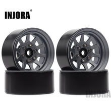 INJORA 107g/pcs Metal Alloy 1.9 Beadlock Wheel Rims for 1:10 RC Crawler Axial SCX10 90046 Traxxas TRX4 Redcat GEN8