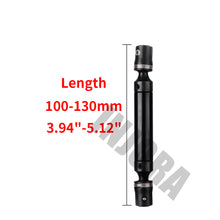 INJORA 1PCS Black Red Metal Drive Shaft for 1/10 RC Crawler Car Traxxas TRX4 Axial SCX10 90046 D90 TF2 RC Car Part