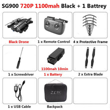 SG900 Foldable Profissional Drone with Dual Camera 720P 4K Selfie WiFi FPV Wide Angle Optical Flow RC Quadcopter Helicopter Toys