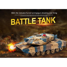 2pcs RC Battle Tank 1/24 Scale German Leopard A6 Infrared Fighting tank with Sound and Lights wireless RC Tank Toys