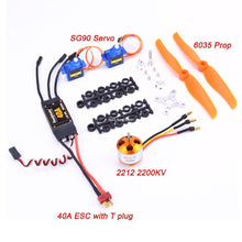 A2212 2212 2200KV / 1400KV Brushless Motor 30A / 40A / 40A BLheli ESC SG90 9G Micro Servo for RC Fixed Wing Plane Helicopter
