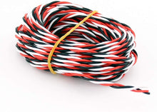 5M 16 feet 22AWG 26awg 30/60 Core 3 way Twist Servo Extension Cable JR Futaba Twisted Wire Lead For RC Airplane Accessories