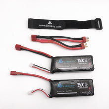Limskey Power Upgrade to 7.4V 5000MAH (2pcs*2500mah 7.4V ) 40C 2S lipo battery T plug for Wltoys 12428 12423 RC Car Parts