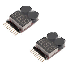 BX100 1S-8S Battery Voltage Meter Tester Lipo Battery Monitor Buzzer Alarm For RC Drone Helicopter