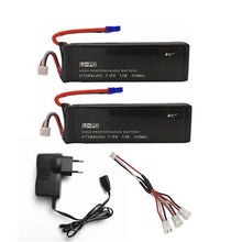 Original Hubsan H501S battery 7.4V 2700mAh 10C For H501S H501C X4 RC Quadcopter Battery with 1 In 3 Cable and USB Charger Set