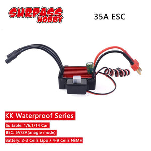 150A 120A Waterproof ESC KK Speed Controller 35A 45A 60A 80A for 1/8 1/10 1/12 RC Monster Redcat Volcano EPX Blackout XTE Buggy