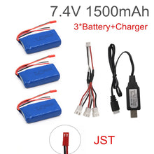 7.4V 1500mAh Lipo battery With USB Charger For FT009 RC Boat 12428 battery Lipo 2S 7.4 V 1500 mah 903462 2S JST SM T PLUG