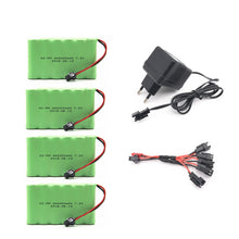 7.2v 2400mah AA NI-MH Battery with charger High capacity electric toy battery Remote car ship robot rechargeable 7.2 v 2400 mah