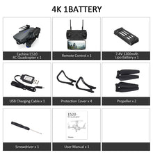 Eachine E520 WIFI FPV With 4K/1080P HD Wide Angle Camera High Hold Mode Foldable RC Drone Quadcopter RTF RC Dron