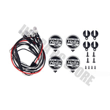 2PCS/4PCS RC Crawer Round LED Light & Cover for 1:10 RC Crawler Traxxas TRX-4 Axial SCX10 Tamiya CC01 D90 TF2 RC Car Parts