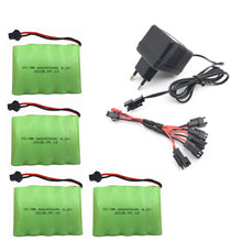 6v 2400mah AA NI-MH Battery with charger High capacity electric toy battery Remote car ship robot rechargeable 6 v 2400 mah