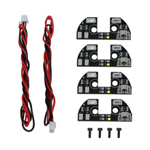 4pcs 5V LED Night Navigation Light High Power Light Rack LED Board with Cable for FPV Quadcopter F330 F450 F550 RC Drone