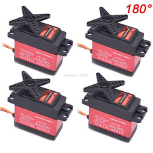Waterproof 180/270 / 360 Degree 20KG 25KG 30kg 35kg Large Torque Digital Coreless Servo Aluminium Metal Gears 25T Arm For RC Car