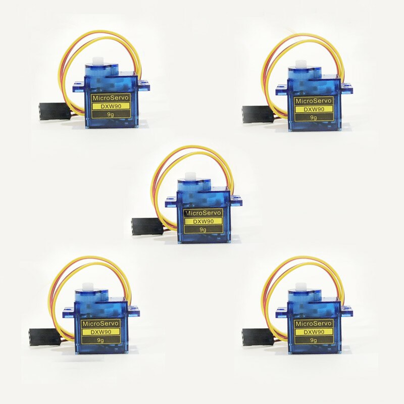 10pcs/5pcs /lot lofty ambition SG90 9g Mini Micro Servo for RC for RC 250 450 Helicopter Airplane Car Drop Free Shippping DXW90