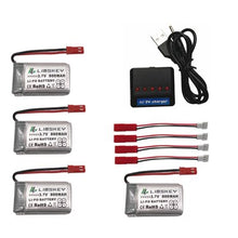 5pcs RC Drone Lipo Battery JST 902540 3.7V 800mAh Lipo 1S Battery With USB Charger Set For MJX x400 X300C X800 Quadcopter Parts