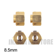 INJORA 5/8.5/10MM Heavier Brass 12MM Wheel Hex Extended Adapter for RC Crawler Traxxas TRX4 TRX-4