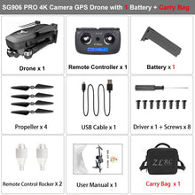 SG906 PRO GPS Drone With 2-axis Anti-shake Self-stabilizing Gimbal WiFi FPV 4K Camera Brushless Drone Quadcopter VS F11 ZEN K1