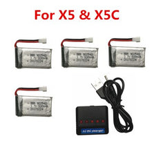 Limskey 800mAh 3.7V 25c lipo Battery + (5-in-1) Charger for SYMA X5 X5S X5C X5HW X5HC RC Drone Quadcopter Spare Battery Parts #1