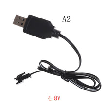 3.6V 4.8V 6V 7.2V Black USB Charger Adapter Cable Universal For Sky Viper Drone Helicopter