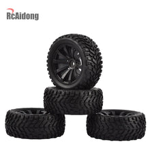 4PCS 1/10 RC Rally Car Grain Rubber Tires Off-road Tires and Wheels for Traxxas Tamiya HSP HPI Kyosho RC On Road Car