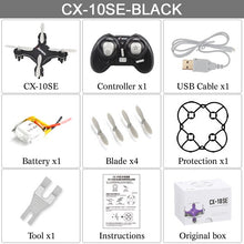 Cheerson CX-10SE Mini Dron Quad Copter Pocket Drone Remote Control Kid Toy 4CH 3D Flips RC NaNo Quadcopter Helicopter RTF VS H20