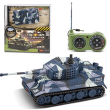 Military RC Crawler Tank Remote Control Simulation Armos Corps Tiger Battle Model Mutual Fight Army Toys for 6 Year Old Children
