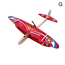 Hand Throwing Airplane Free-flying Fix Wing Foam Capacitor Electric Glider DIY Plane Model Educational Toy for Kids Gifts
