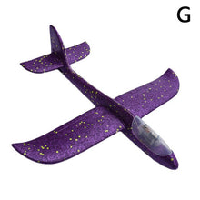 48cm Whole Glowing Foam Glider RC Airplane Hand Throw Airplane Outdoor Launch Glider Flexible Avion Kid Gift Free Fly Aeromodelo