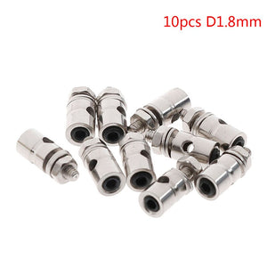 10Pcs 2.1mm/1.8mm/1.5mm/1.1mm Adjustable RC Diameter Helicopter Rc Boat Airplane Boat Pushrod Linkage Stopper Servo Connectors