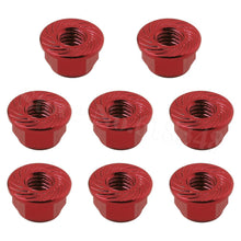 8PCS Aluminum Flange M4 Lock Nuts Nylon Self-Tightening Hex Wheel Adapter RC Car Parts Hardware