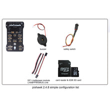 Pixhawk 2.4.8 PX4 PIX 32 Bit Flight Controller+M8N GPS+ 433/915Mhz 100/500mw Radio Telemetry+Safety Switch+Buzzer+rgb+I2C+ 4G SD