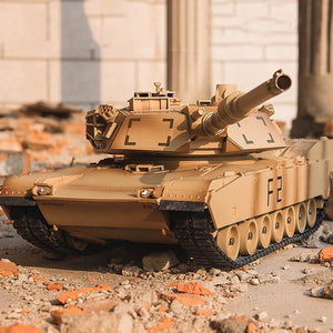 1:24 M1A2 Tank Toy Children Remote Control Car Model 2.4GHz Kids Early Eductional Parent-child Interactive Puzzle