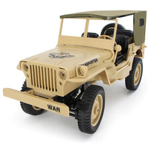 JJRC Q65 1:10 RC Car 2.4G 4WD Convertible Remote Control Light Jeep Four-Wheel Drive Off-Road Military Climbing Car Toy Kid Gift