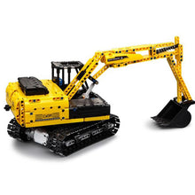 Children's Crawler Excavator Mechanical Engineering Small Particles Assembled Building Blocks Electric Remote Control Toy Car