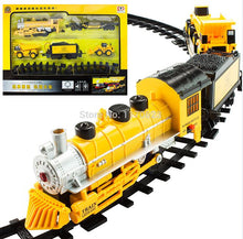 2019 Hot Sale Train track rail car engineering car electric bicycle toy model train carro de controle remoto a gasolina Kids Toy