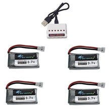 3.7V 400mah Battery and 6-Port Charger For SYMA X15 X5A-1 X15C X15W H31 X4 H107 KY101 E33C E33 U816A V252 H6C RC Spare Parts