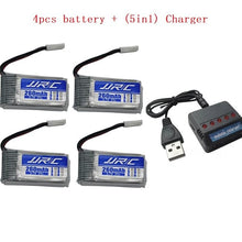 JJRC H8 Mini Original Battery 3.7V 260mAh Lipo Battery and (5in1) Charger for JJRC H8 JJRC H8 RC Quadcopter drone part H8Mini