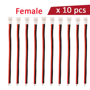 10 Pcs 1S Lipo Battery Balance Charger Switch Wiring Cable XH 2.0mm Pitch Plug Male Female For indoor drone syma X5C hubsan x4
