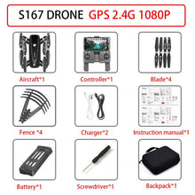 S167 drone GPS HD camera 4K 5G WiFi FPV 1080P video real-time Dron RC helicopter flight 20 minutes Quadcopter drone camera