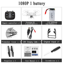 RC Drone Quadcopter With 1080P Wifi FPV Camera RC Helicopter 20-25min Flying Time Professional Dron 720p Quadcopter Drone