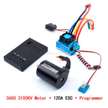 3650 3100KV Brushless Motor & 45A 60A 80A 120A Brushless ESC with Program Car Combo for 1:10 RC Car RC Boat Part