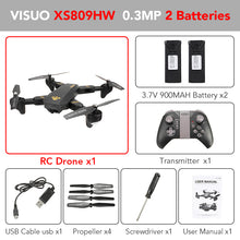 Eachine VISUO XS809HW WIFI FPV With Wide Angle HD Camera Drone High Hold Mode Foldable RTF RC Quadcopter Helicopter Toys Mode2